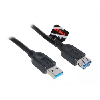 USB 3.0 Kabel Akasa AK-CBUB02-15BK 1,5m Schwarz