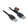 USB 3.0 Kabel Akasa AK-CBUB02-15BK 1,5m Schwarz