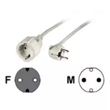 Hama 00047867 Verlängerungskabel 10 m 1 AC-Ausgang Weiß