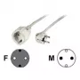 Hama 00047867 Verlängerungskabel 10 m 1 AC-Ausgang Weiß