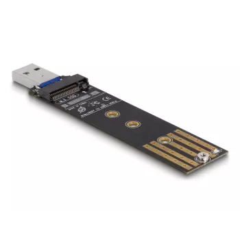 DeLOCK Combo-Konverter für M.2 NVMe PCIe oder SATA SSD USB 3.2 Gen 2 Schwarz