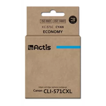 Actis KC-571C Tinte (Ersatz für Canon CLI-571C; Standard; 12 ml; Cyan)