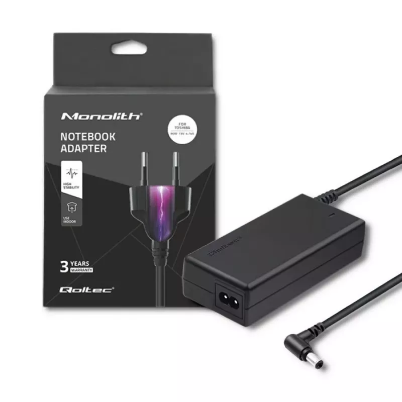 Qoltec 50090.90W Netzteil/Wechselrichter Indoor Schwarz