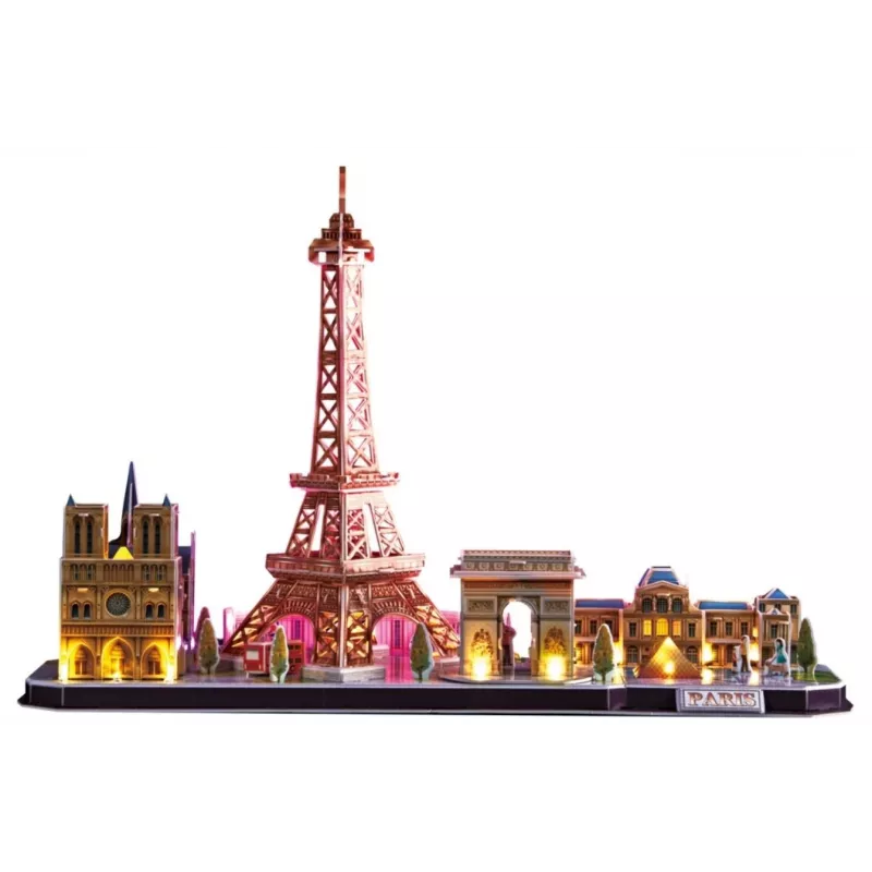 3D Puzzle CubicFun City Line Paris LED 115 tlg.