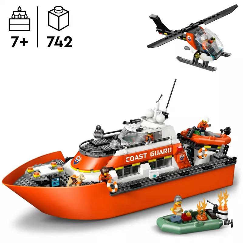 Blocks City 60504 Rettungsboot und Hubschrauber der Küstenwache