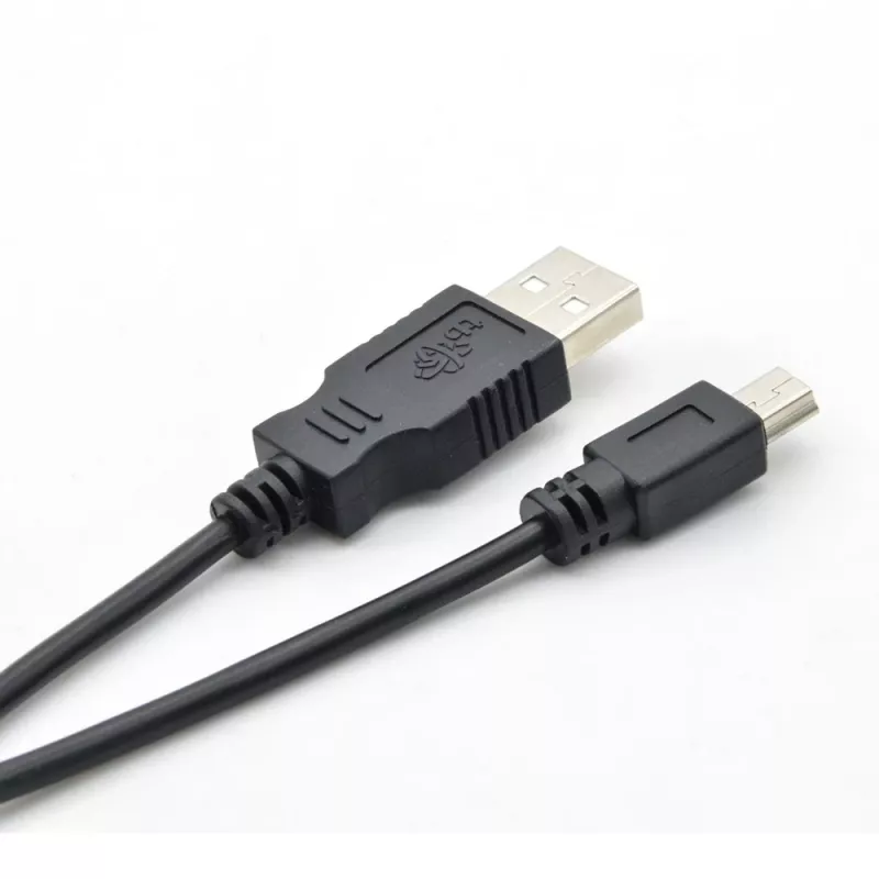 Kabel USB - Mini-USB 1 m, schwarz