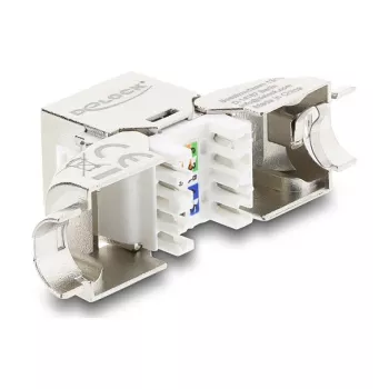RJ45 Keystone-Modul Buchse Cat.6A DELOCK 90798 — LSA-Anschluss