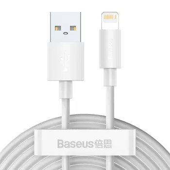 Baseus TZCALZJ-02 Handykabel Weiß 1,5 m USB A Lightning