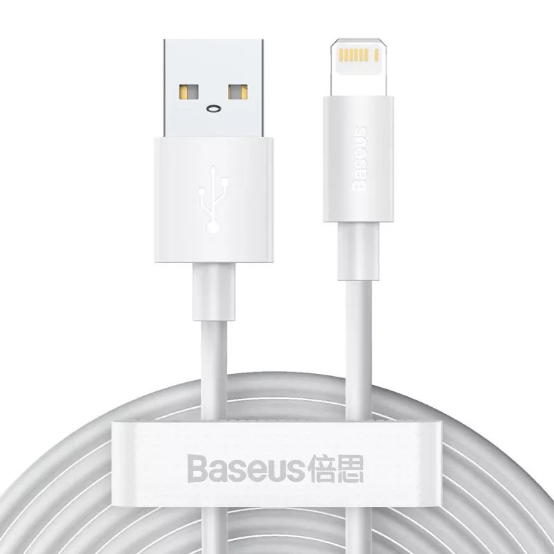 Baseus TZCALZJ-02 Handykabel Weiß 1,5 m USB A Lightning