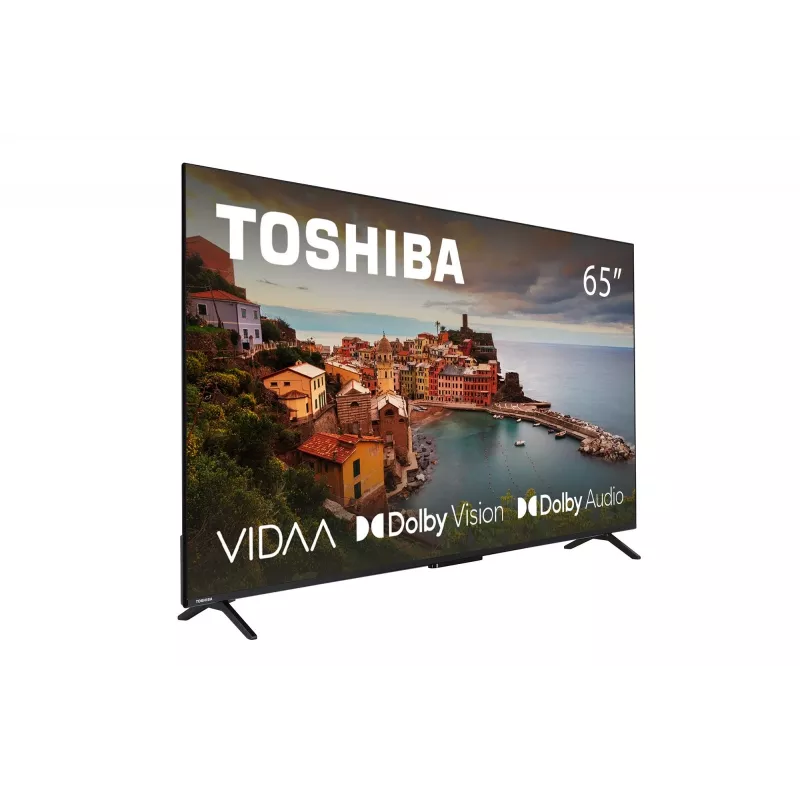 TV Toshiba 65UV2463DG 65 Zoll (165,1 cm) 4K Ultra HD DLED Smart-TV, 3840×2160, VIDAA, Wi‑Fi, 300 cd/m², Schwarz
