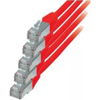 Netzwerkkabel S/CONN Rot Cat6 S/FTP 0,5m