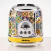 Ariete 155 Toaster Positano, 810 W, 2 Scheiben, 6 Bräunungsstufen, Krümelschublade, Auftaufunktion, automatische Auswurf, ohne Zangen