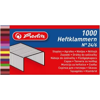 HERLITZ 8760522 Metall-Heftklammern Packung — 2000 Stück