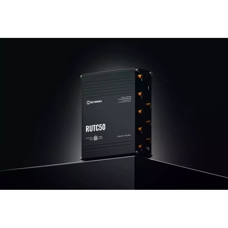 Teltonika RUTC50 Wireless Router Gigabit Ethernet Dual-Band (2,4 GHz / 5 GHz) 5G Schwarz