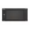 Wandmontierbarer Rack-Schrank LANBERG WF03-5304-10B 19 Zoll 4U schwarz, Glastür