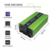Auto-Wechselrichter Qoltec Monolith 1200 W Grün 12 V