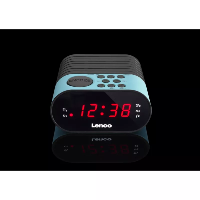 Uhrenradio Lenco CR-07 Schwarz Blau