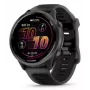 Smartwatch GARMIN Forerunner 570 — 47 mm schiefergraues Aluminiumgehäuse, transluzentes schwarzes Silikonarmband