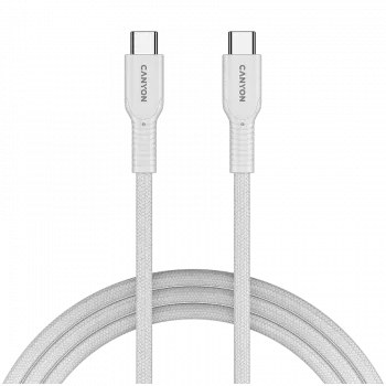 CANYON Kabel OnWire 60CL C-C 60W COLOR Geflochten 1m Weiß