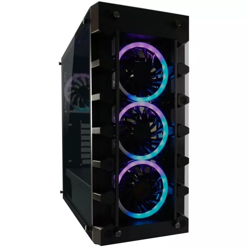 LC Power Gaming 709B Solar_System_X - Tower - ATX - ohne Netzteil - Schwarz - USB/Audio (LC-709B-ON)