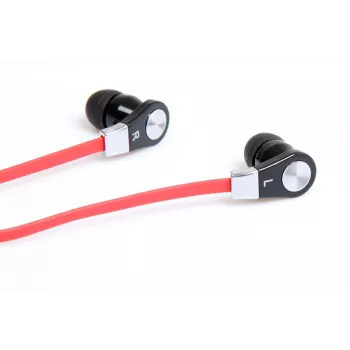 MAGICSOUND DS-2 - STEREO-KOPFHÖRER MIT MIKROFON, SCHWARZ-ROT