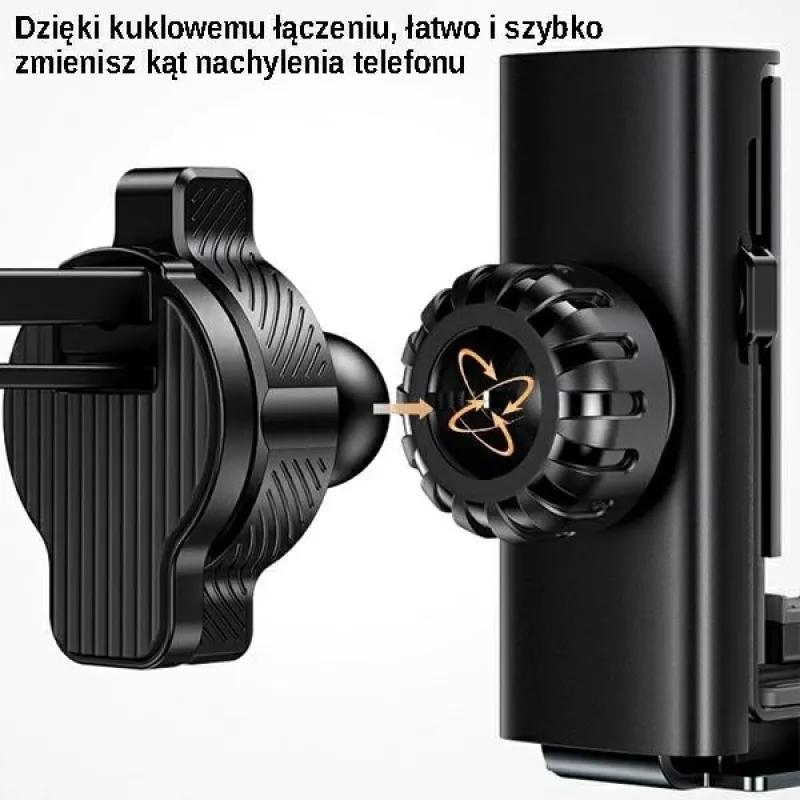 USAMS Auto Handyhalterung 4,7-7 Zoll Universal Handyständer im Auto Schwerkraft Smartphone Halter Lüftungsklammer Halterung GPS Unterstützung für iPhone Xiaomi Samsung