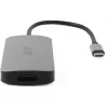 7-in-1 USB-C Dongle Acer — USB 3.2 Gen 1 Typ-C, 3x USB-A, HDMI, SD/MicroSD, 100W PD, Silber