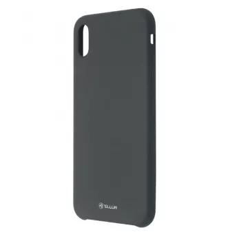 Handyhülle Tellur Liquid Silicone für iPhone XS Max — Schwarz