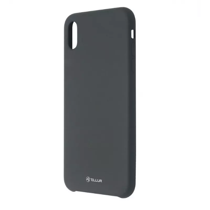 Handyhülle Tellur Liquid Silicone für iPhone XS Max — Schwarz
