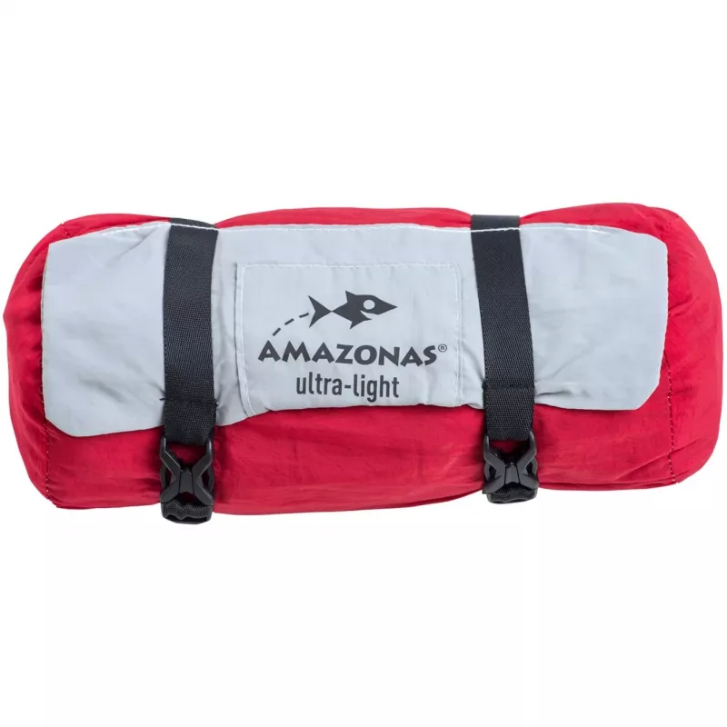 Amazonas Silk Traveller XXL AZ-1030190 Camping-Hängematte, grau/rot