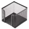 Notizpapierbox Forpus, 9,5x9,5 cm, schwarz, perforiertes Metall 1005-008