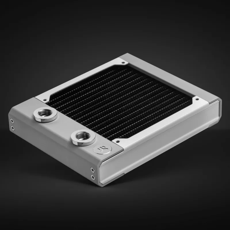 Radiator EK Water Blocks Messing Kupfer Edelstahl Weiß
