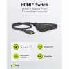 Goobay | HDMI Switch 3 zu 1 (4K @ 30 Hz) | 58487 | Schwarz | HDMI-Buchse | 3 HDMI-Buchse | 0,58 m