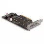 DeLOCK PCI Express x8 Karte auf 2 x interne NVMe M.2 Key M Bifurcation Low Profile