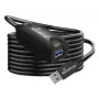 USB-A-zu-USB-A-Kabel MediaRange MRCS242 USB 3.2 Gen 1 (3.1 Gen 1) 5 m 5 Gbit/s Schwarz