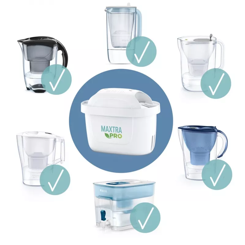 Wasserfilterkartusche BRITA Maxtra+ Pure Performance, Technopolymer, 150 L Kapazität, 3 Stk.