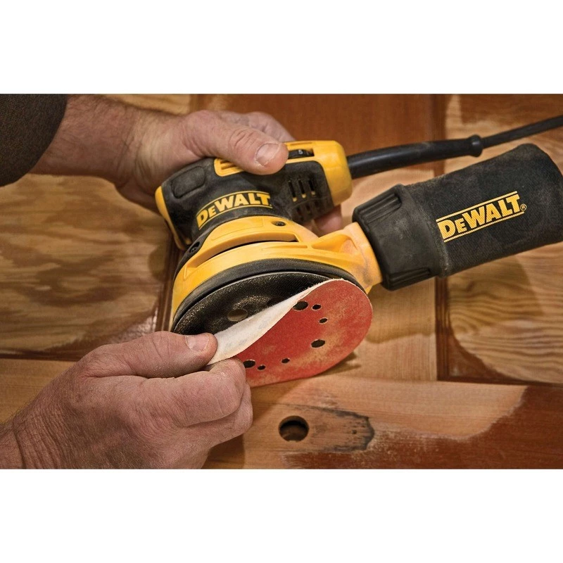 Exzenterschleifer DeWalt DWE6423-QS, 280 W, 8.000–12.000 OPM, 2,6 mm Schleifhub, 1,28 kg