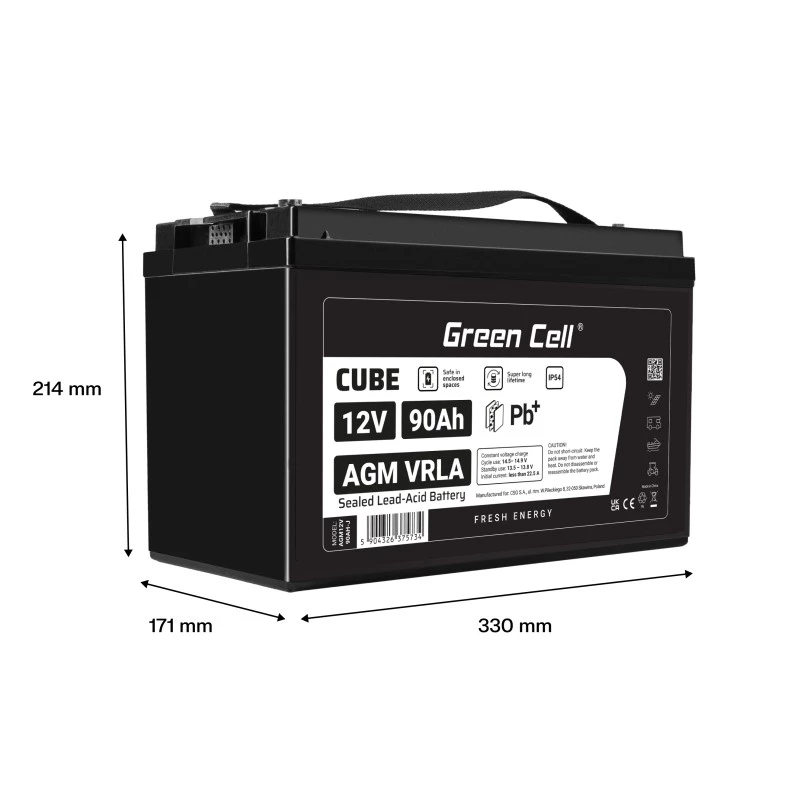 Batterie AGM VRLA 12V 90Ah IP54