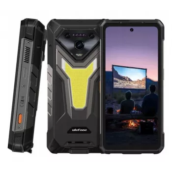 Smartphone UleFone Armor 34 Pro 5G Plus — 6,95 Zoll 1080x2460, MediaTek Dimensity 7300, 16 GB RAM, 512 GB, 50 MP Triple-Kamera, 25500 mAh, Dual-SIM, Android 15, IP68/69K