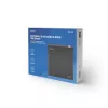 Externes schlank-DVD±RW-Laufwerk SAVIO AK-43, USB 2.0, schwarz, unterstützt CD-/DVD-Lesen/Schreiben (24x CD, 8x DVD)