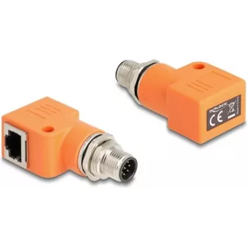 DeLOCK 60627 Kabeladapter M12 RJ45 Orange