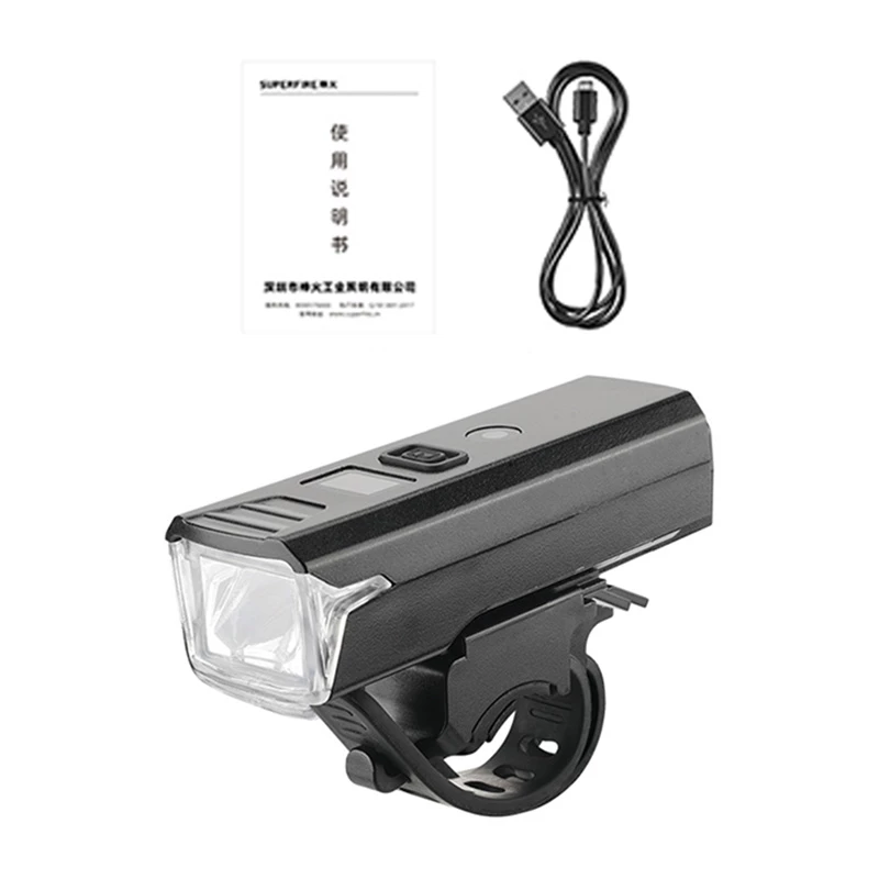 Fahrrad LED-Frontlicht Superfire D6 (Modell BL56-B) — kompaktes wiederaufladbares Fahrradlicht