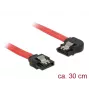 SATA-Kabel DeLOCK 83963 0,3 m SATA 7-Pin Schwarz Rot