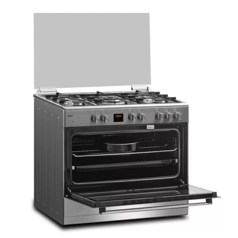 Gas-Elektroherd MPM MPM-93-KGM-33 90 cm Edelstahl, Energieeffizienzklasse A
