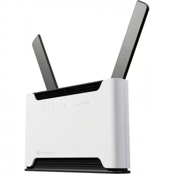 MikroTik Chateau LTE18 AX - Wireless-Router - 5-Port-Switch - GigE, 2,5 GigE - Wi-Fi 5, Wi-Fi 6 - Dual-Band (S53UG+5HAXD2HAXD-TC&EG18-EA)