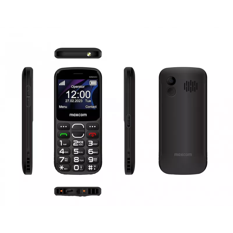 Maxcom Comfort MM443 S Nabjacou Stanicou ierna/schwarz
