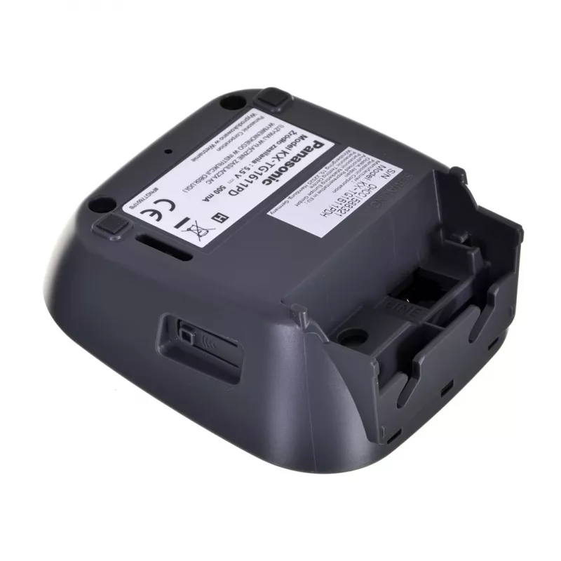 DECT-Telefon Panasonic KX-TG1611, schwarz, 1,9 GHz, 1,25-Zoll-Display, bis zu 15 h Gesprächszeit, 50 Kontakte Telefonbuch