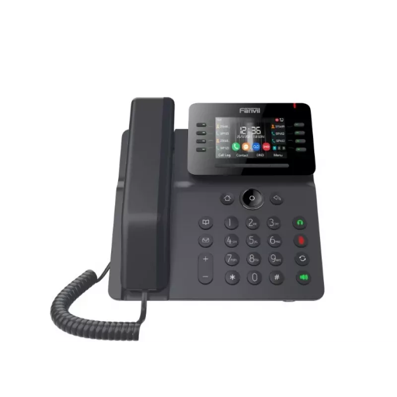 IP-Telefon Fanvil V64 Schwarz 12 Leitungen LCD WLAN