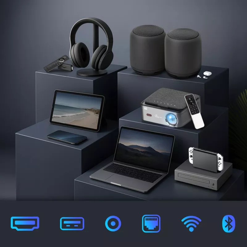 Extralink Projektor Smart Life Vision Pro 450 ANSI, 1080p, Android 9.0
