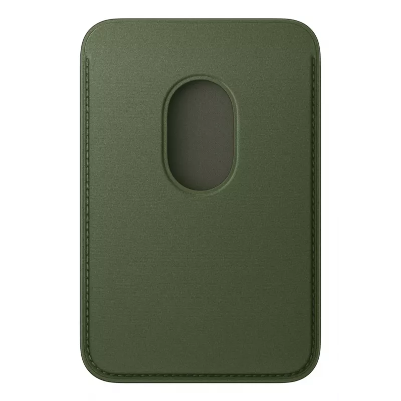 Kartenhalter Apple iPhone FineWoven Wallet mit MagSafe moosgrün Microtwill